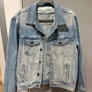 off-white graffiti denim jacket